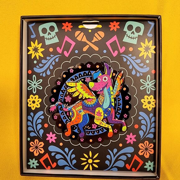 Loungefly Disney Pixar Coco Dante Dog Glow in the Dark LE Pin NEW - Picture 8 of 10